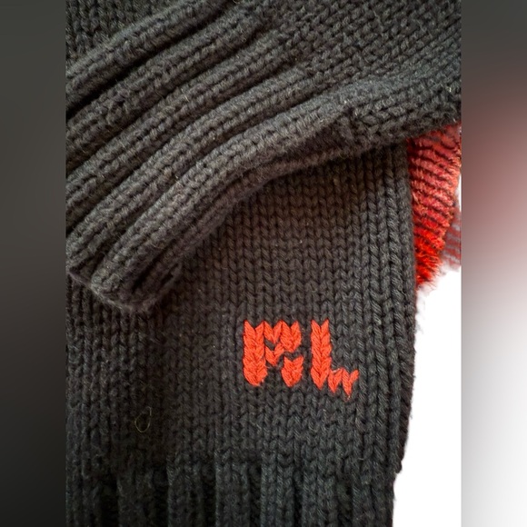 VTG Kids Polo Ralph Lauren Navy USA Flag Size 6 Youth Sweater 100% Cotton - Picture 3 of 7